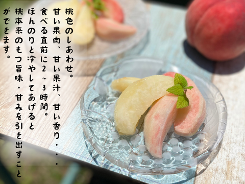 【７月下旬 】山梨市からお届け「三十屋」の木熟桃（2kg 大玉5～6個）