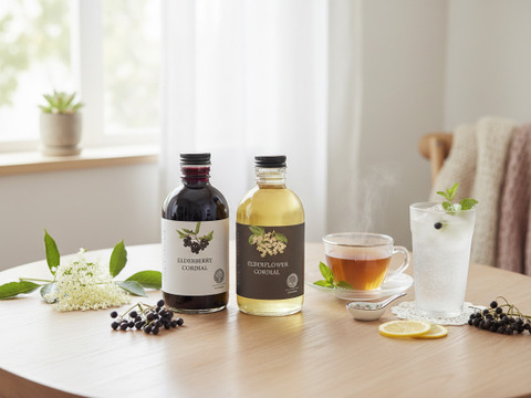 【自然の薬箱】森の果実をぎゅっと一瓶に｜エルダーベリーコーディアル 340g