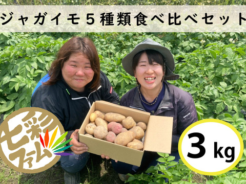 掘りたて！新ジャガイモ5種食べ比べセット(3kg)