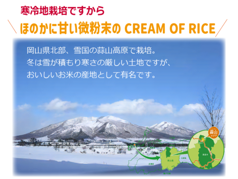 【お試し】クリームオブライス 国産  450g 忙しい女性の為の朝食 消化の良い微粉末米粉 低カロリー グルテンフリー 筋トレめし 脂質ゼロ 低GI