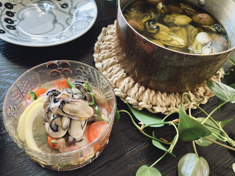 冬限定！オホーツクサロマ湖産牡蠣バラエティセット(生食用牡蠣むき身500g＋加熱用牡蠣むき身500g＋加熱用殻付牡蠣3kg)