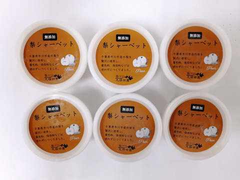 【無添加】梨シャーベット6個