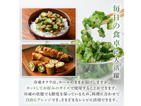 冷凍オクラ　鹿児島県産　計1.0kg(250g×4袋)
