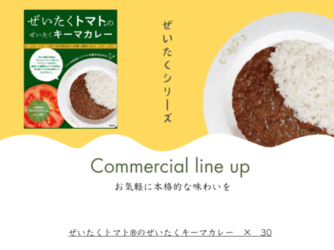 『ぜいたくトマト®のぜいたくキーマカレー』180g×30個セット