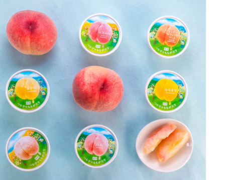 【桃ジェラート】つむぎのももがたり（白桃MIX×6個）