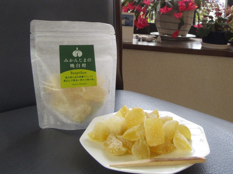 【食べ比べ】ほろ苦い甘さがたまらない！広島県佐木島の柑橘ピール（晩臼柑・安政柑）の砂糖煮 4袋セット