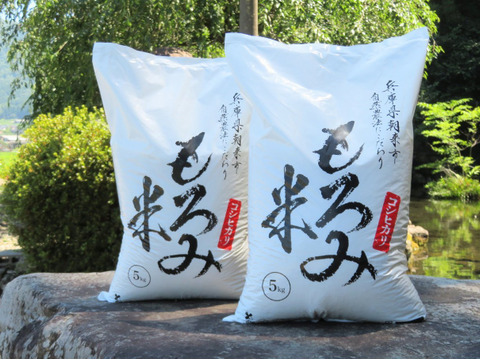 『令和３年度産』自然が育んだ美味しいお米★もろみ米【コシヒカリ】５㎏×２袋