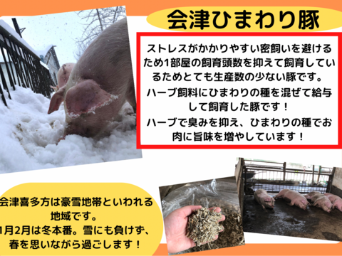 会津ひまわり豚のロース　生姜焼き用　2kg