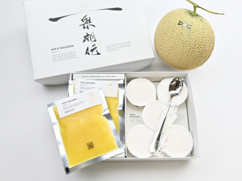 【福袋】”良品メロン”1玉×アイス商品×メロンスプーンの詰め合わせ！