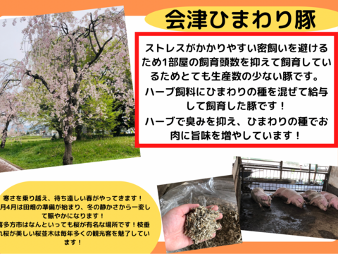 【母の日ギフト】会津ひまわり豚盛り合わせプレート