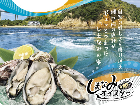 瀬戸内で生まれた生食用真牡蠣！
しまなみオイスター(50個入)