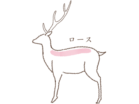 【鉄分豊富！】京都美山鹿　ミニロース 【1ブロック 200g】