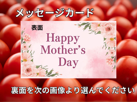 【母の日ギフト】選べる【メッセージカード付き】出汁と温泉で育てた超濃厚ミニトマト♪ギフト用2段★日時指定・贈り物