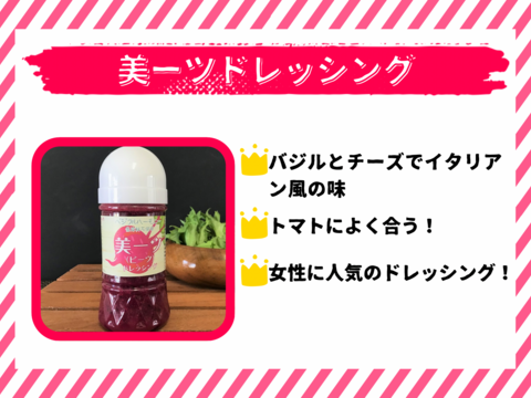 自家生産「ビーツ」をふんだんに使用！美ーツドレッシング