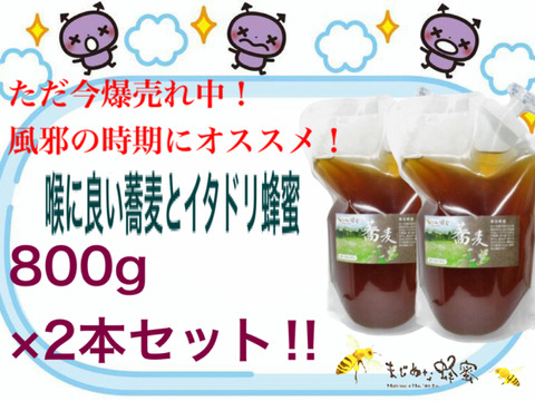 ただ今お得に爆売れ中 喉に良い国産非加熱イタドリ蕎麦はちみつ800g2本セット 神奈川県産のはちみつ 食べチョク 産地直送 産直 お取り寄せ通販 農家 漁師から旬の食材を直送