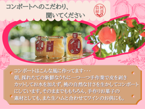 【砂糖不使用】　使うのは福島の朝採れ桃だけ！桃の無水コンポート砂糖不使用　お得なアウトレット品500ｇ　デザート・お菓子作りに