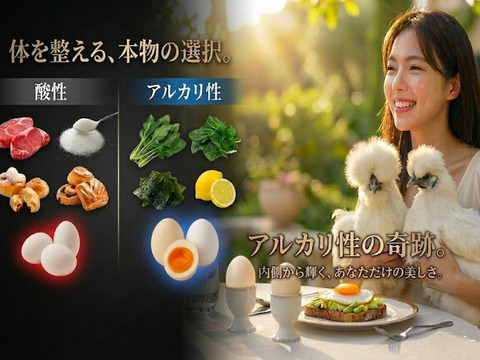 【とろける美味しさ】 烏骨鶏 20個 (破損保証付) 希少なアルカリ性卵 | 箸で掴める濃厚さ | 贈答品質を食卓へ 卵かけご飯 ギフトバック付き
