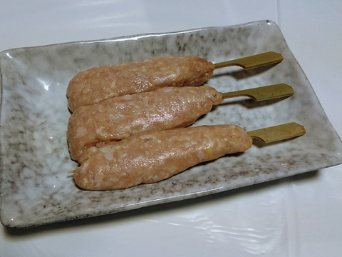 比内地鶏のつくね串3本x2セット真空冷凍【自然な脂と歯ごたえ】