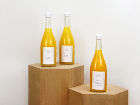 丸ごと生しぼり！〖農薬不使用〗飲み比べ柑橘ジュース　八朔/甘夏各1本２本入り無添加100％《愛媛県大三島産》