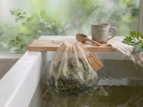 よもぎ生葉🌿60本（60苗）（約400g）以上🌿蓬☆上から15cmの柔らかいヨモギ🌿和ハーブ「ハーブの女王」高いデトックス・冷え性改善、抗酸化作用ビタミンK鉄分クロロフィル☆畑横の人が通らない林