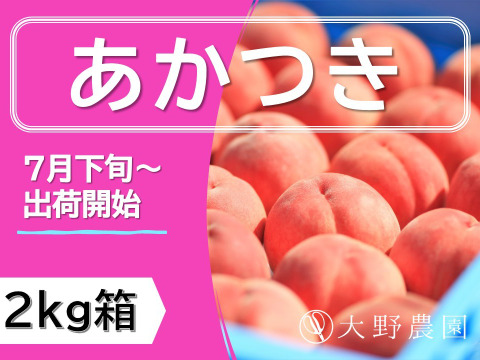 あかつき・2kg程度/人気NO１！福島県のブランド桃
