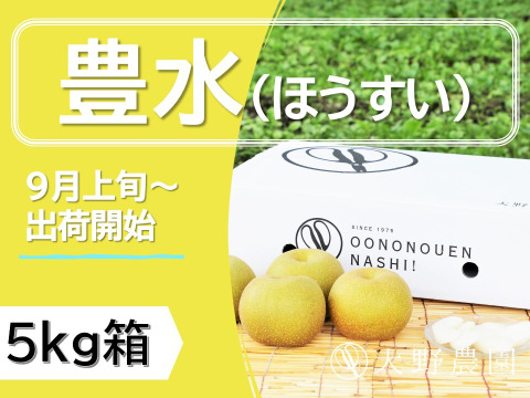 当園の和梨で人気ナンバー１の【梨：豊水】18～6個程度（5kg程度）