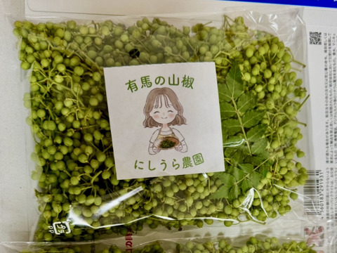 【食の世界遺産🎖️】本場 有馬の山椒の実100g🌿 実山椒（生）有馬温泉の麓よりお届け 兵庫県有馬特産 希少な有馬の山椒 佃煮用に是非 栽培期間中農薬不使用《常温便・5月20日頃発送🚛³₃》