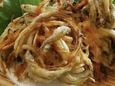 【母の日ギフト】
大分県芹川ダムわかさぎ
人が集まれば、賑やかなお食事会！
子供から大人までみんな喜ぶ！
わかさぎのかき揚げ‼️