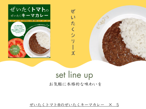 『ぜいたくトマト®のぜいたくキーマカレー』180g×5個セット