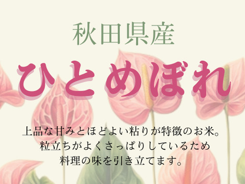 【訳ありセール】秋田県産 ひとめぼれ  特A地区 4kg (2kg×2)