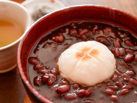 ★ご贈答品★ 自然栽培で育った最高品質のもち米羽二重餅の『羽二重餅（45g×10個入）』2セットと伸びと切れが良い『ヤマフク餅（45g×10個入）』の2セット入りのギフトセット