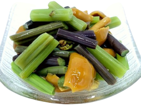 国産天然なめこ+山菜ミックス水煮 各1袋 山形産