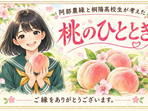 高校生と農家がつくった桃のコンポート「桃のひととき」砂糖不使用