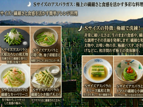 【今が旬！極上の夏芽】飯豊山の雪解け水が育んだ、朝どれ生アスパラガス1kg！