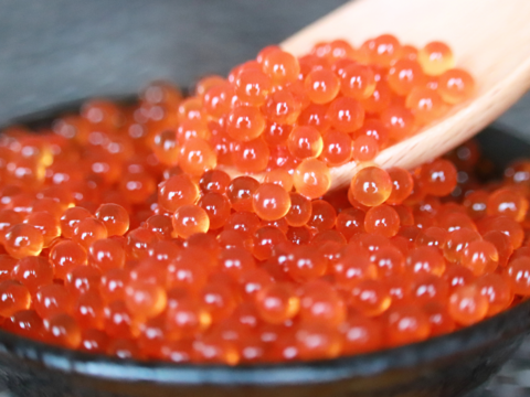 昔ながらの ちょっと硬めの 干し柿です 大きさがバラバラです８個から16個2パック入とニジマス 卵 醤油漬け 100g 入り2パックの詰め合わせセットです