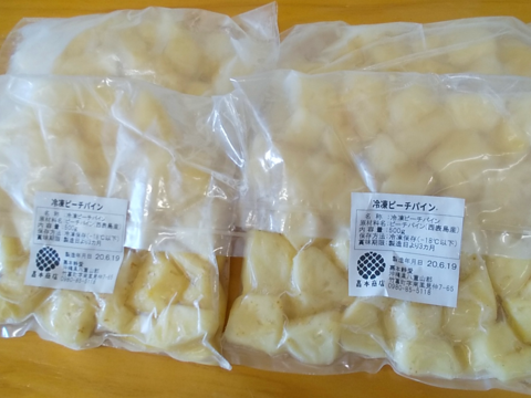 穫れたて新鮮冷凍！西表島産完熟ピーチパイン