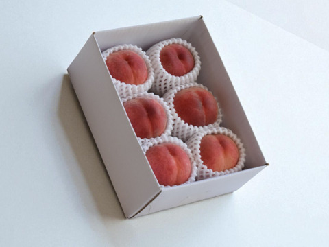 【桃ギフト】贈り物にぴったりの朝どれ桃！約2kg 約5~6玉