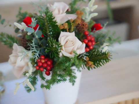クリスマスのアレンジメント