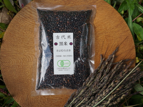 ８００ｇ　古代米　黒米　農薬不使用　有機肥料使用　有機ＪＡＳ