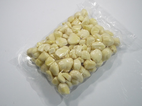 冷蔵】青森県産むきにんにく （ホワイト六片種）1kg×2パック 大・中
