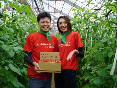 祝☆結婚4周年　10%off　旨味の爆弾！1.5kg　出汁を与えた超濃厚ミニトマト・あつみちゃんトマト