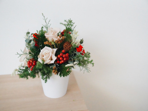 クリスマスのアレンジメント