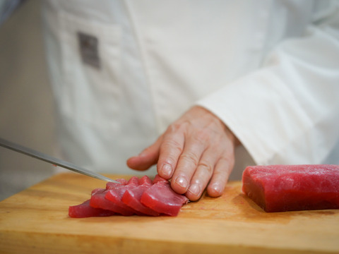 【職人技が光る】手切りだから旨い！本マグロ大トロ＆メバチマグロ中赤身【急冷国産天然生】500g前後食べ比べセット（100~400g×2～3パック）