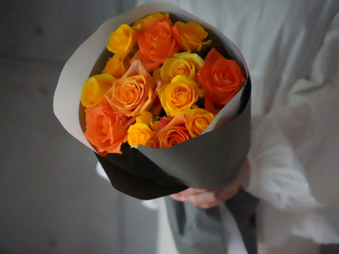 Rose bouquet S ~同系色でまとめたバラの花束~