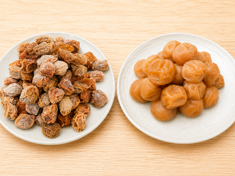 食べ比べセット】無添加 白干し梅360g＆乾燥梅干し300g｜梅と国産塩