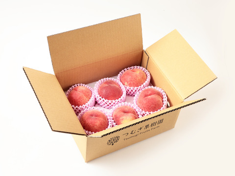 【朝どれ】（訳あり商品）糖度15度以上！　硬い桃　1.5～2.0kg（4-8玉）