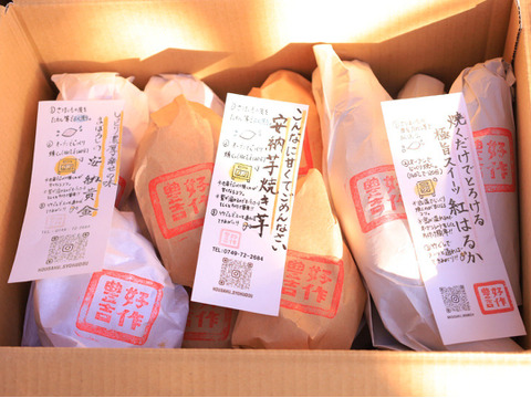 《化粧箱ver》【熟成さつまいも3種食べ比べ】種類別の蜜溢れる贅沢なさつまいも〈厳選〉安納芋・紅はるか・安納黄金（3kg）🍠🍯高級感のある化粧箱にひとつひとつ紙に包んでお届け【冬ギフト】熨斗OK