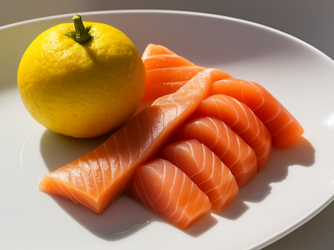 包丁まな板いらず！溶かしてそのまま食べれる【「日向夏サーモン」お刺身用スライス！】(冷凍真空パック)×5p