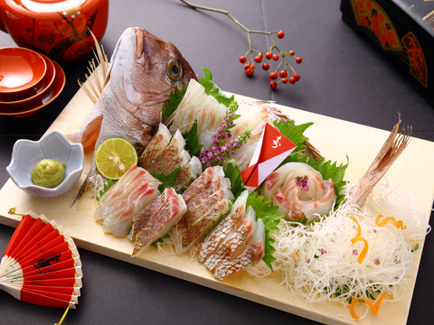 【まだ間に合う！】お正月用・祝い鯛〈特別２尾セット〉（３枚おろし/皮あり・皮なし１尾ずつ）