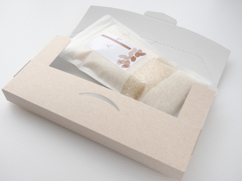 【送料込500円】R5年産農薬不使用・化学肥料不使用米お試しパッケージ「コシヒカリ」2合300g